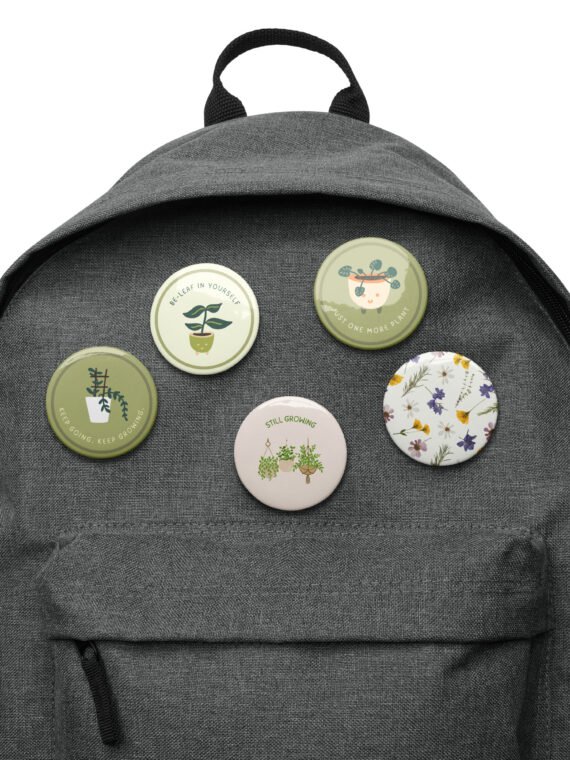 Plant Life Button Pins